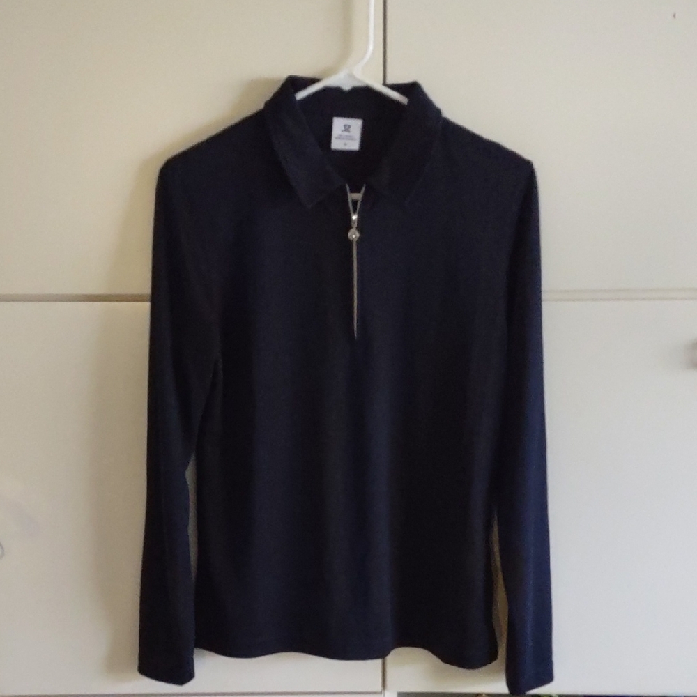 Daily Sports Dark Blue Active Quarter Zip Top